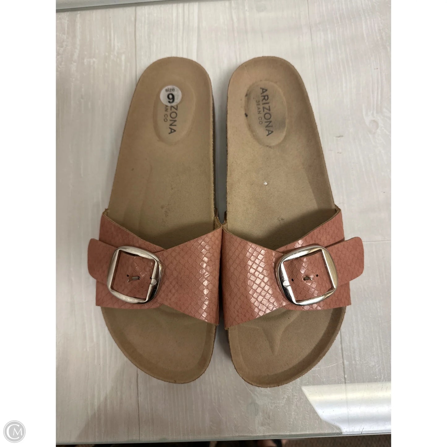 Sandals Flats By Arizona In Peach, Size: 9