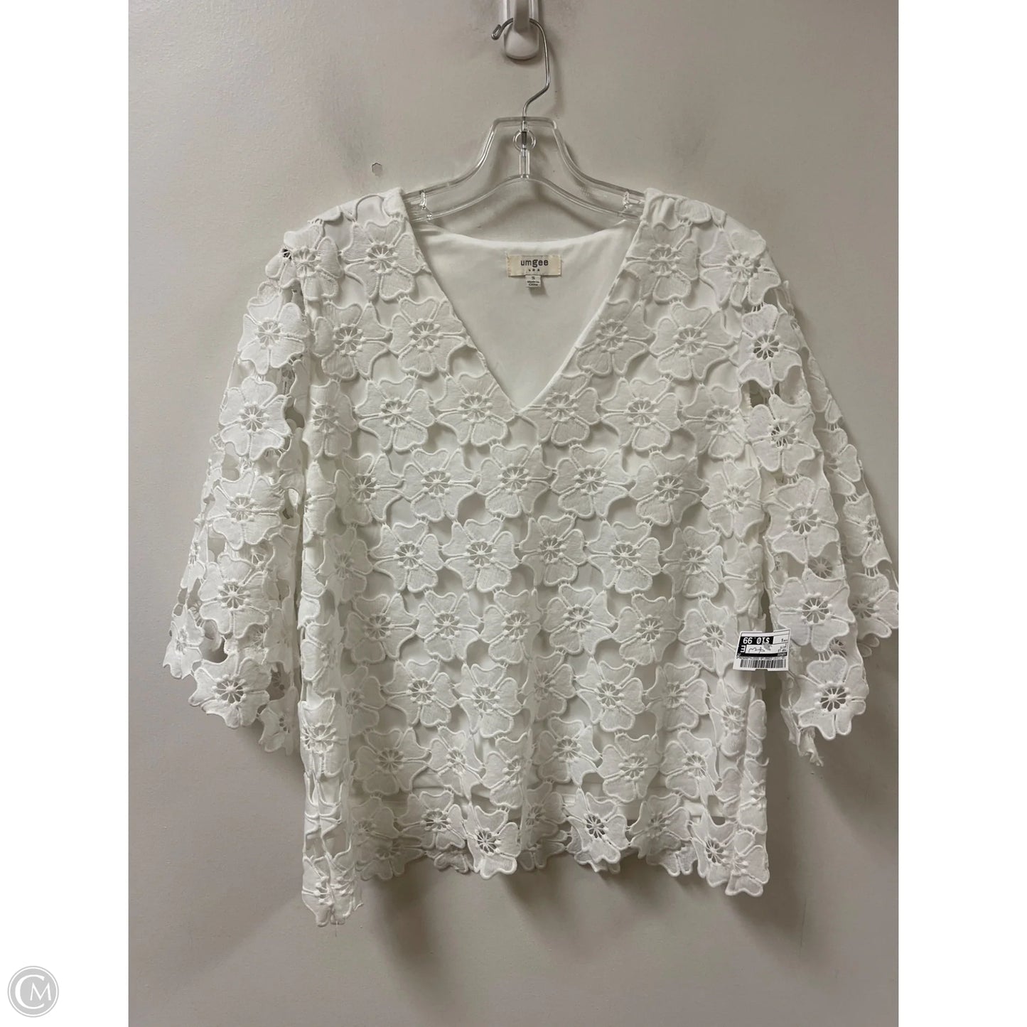 Top Long Sleeve By Umgee In White, Size: S