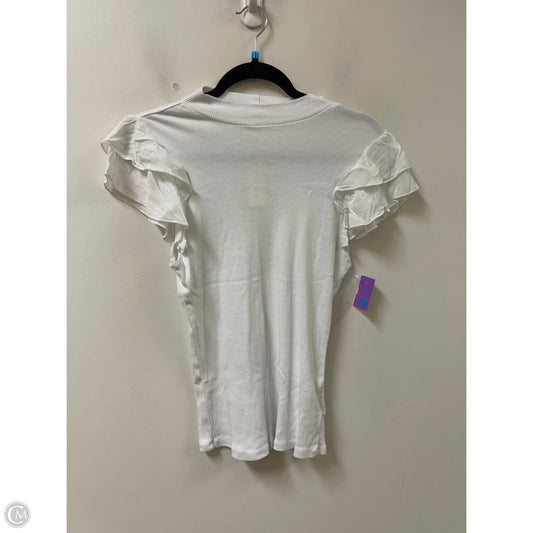 Top Short Sleeve By T.la In White, Size: M