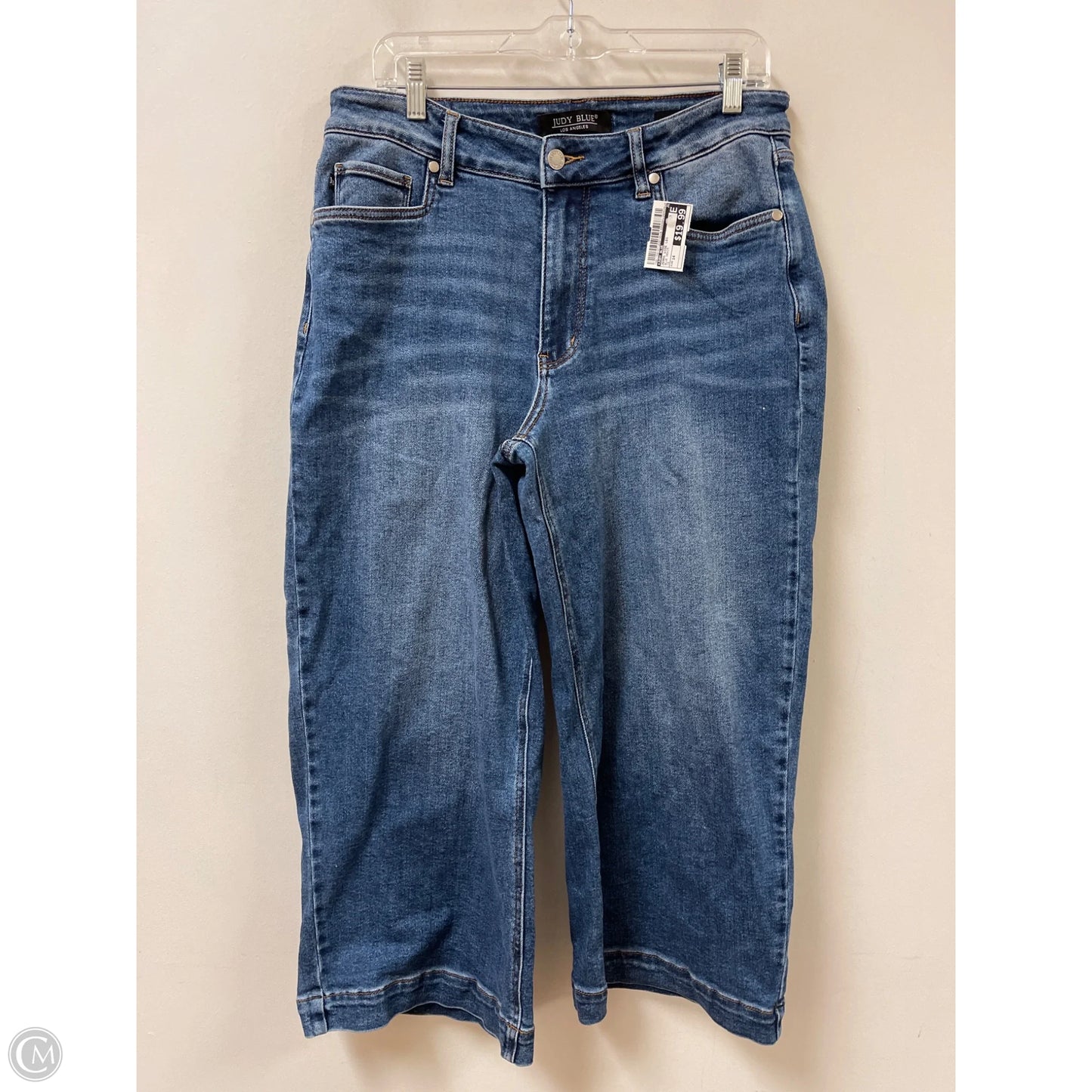 Jeans Wide Leg By Judy Blue In Blue Denim, Size: 14
