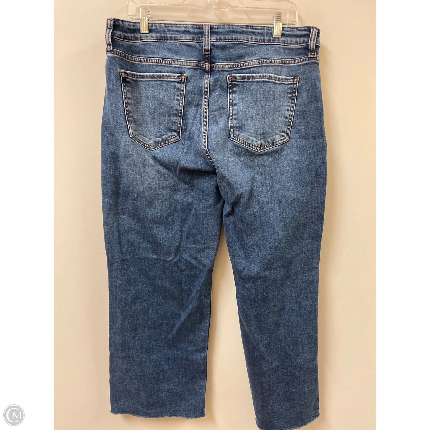 Jeans Straight By Kut In Blue Denim, Size: 14