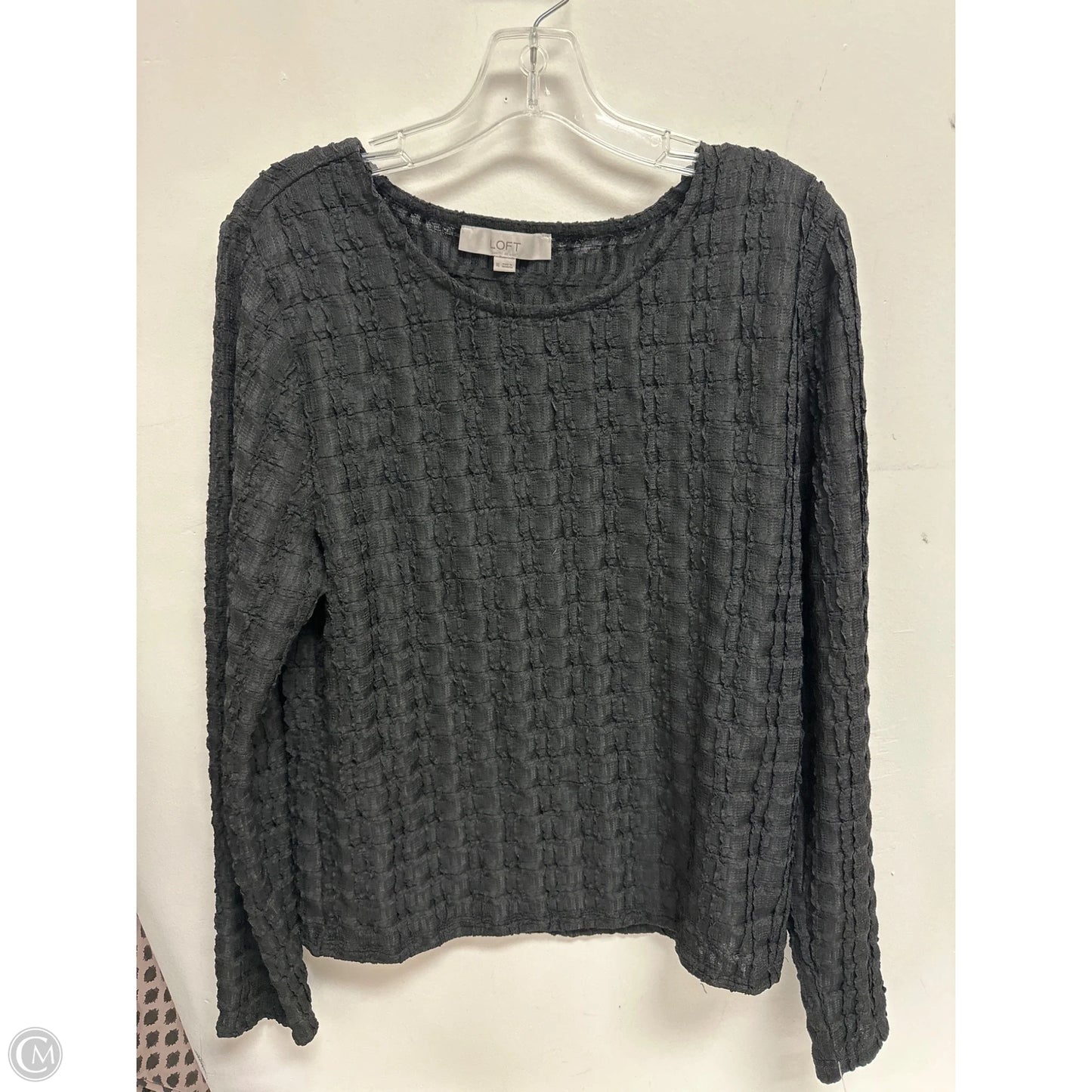 Top Long Sleeve By Loft In Black, Size: Xl