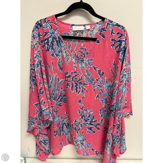 Tunic Short Sleeve By Belle By Kim Gravel In Pink, Size: Xl