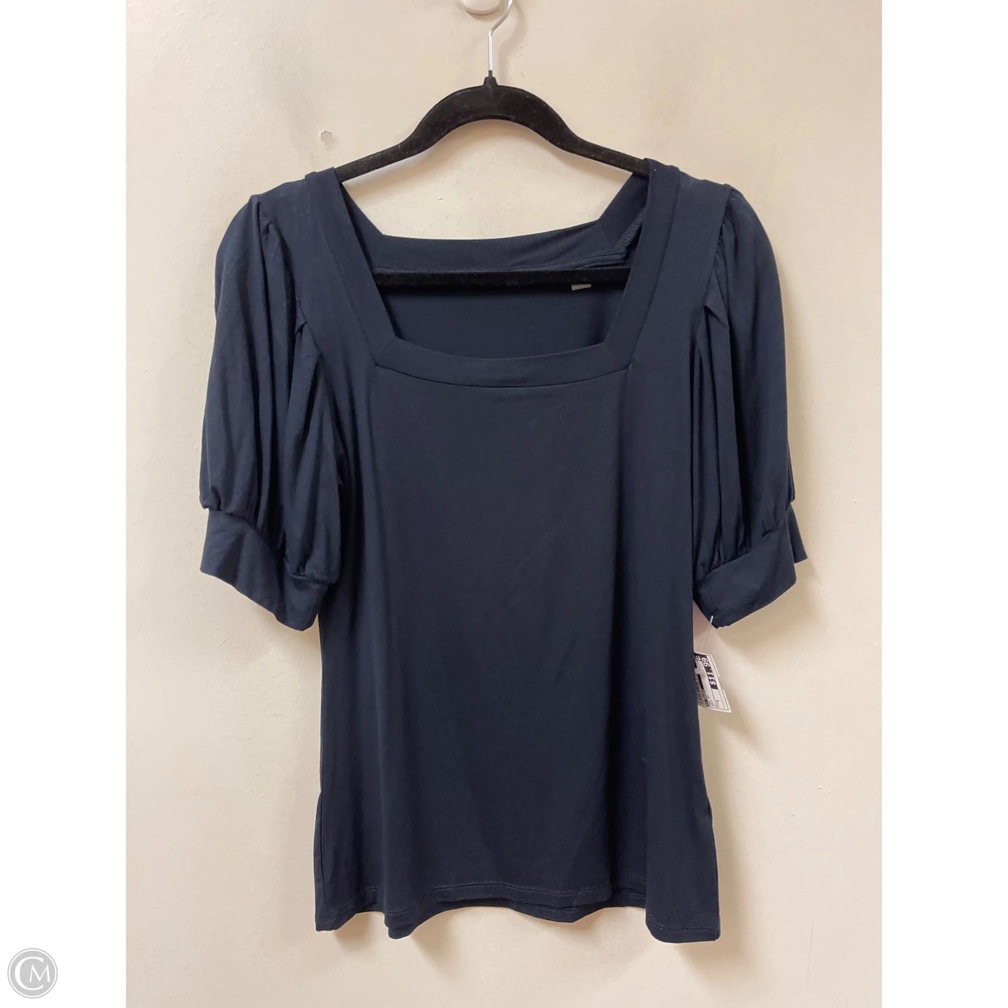 Top Short Sleeve By T Tahari In Navy, Size: S