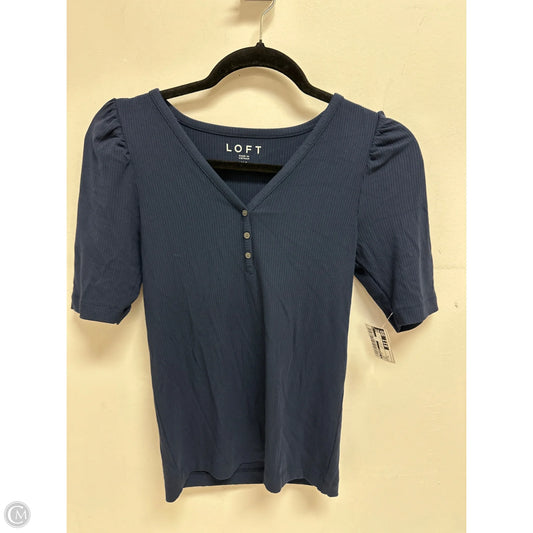 Top Short Sleeve By T Tahari In Navy, Size: S