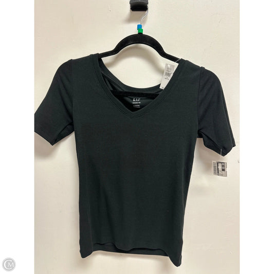 Top Short Sleeve By Gap In Black, Size: S