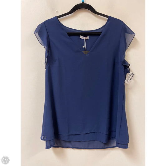 Top Short Sleeve By Clothes Mentor In Blue, Size: L