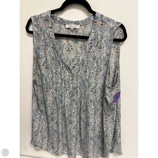 Tunic 3/4 Sleeve By Rose And Olive In Floral Print, Size: 2x