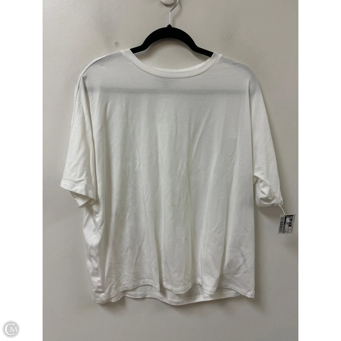 Top Short Sleeve By Eileen Fisher In White, Size: Xs