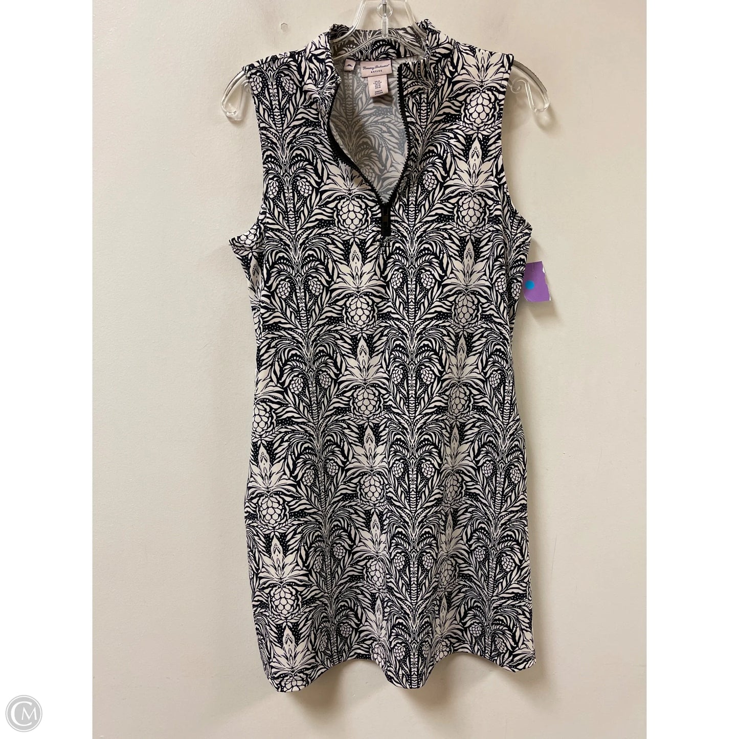 Dress Casual Midi By Clothes Mentor In Black & Cream, Size: M