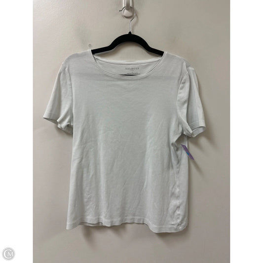 Top Short Sleeve By Talbots In White, Size: L