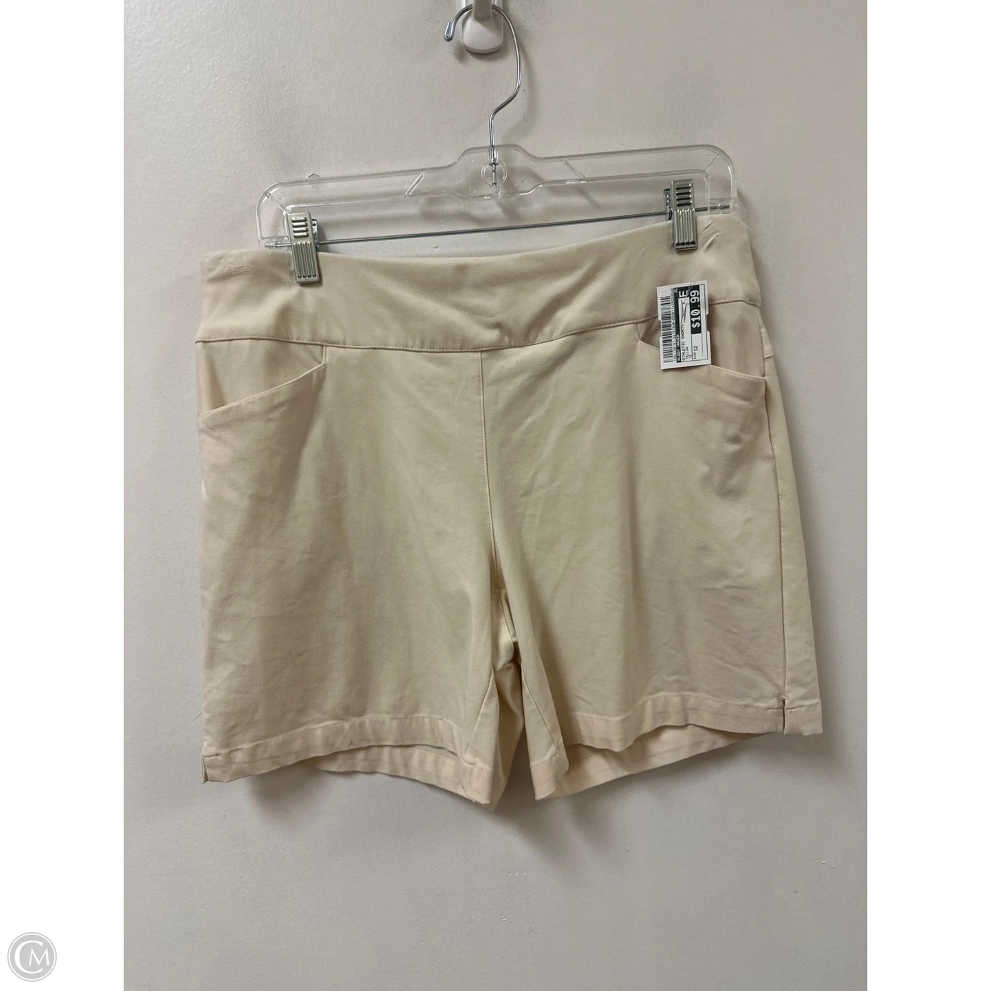 Athletic Shorts By Lady Hagen In Yellow, Size: 12