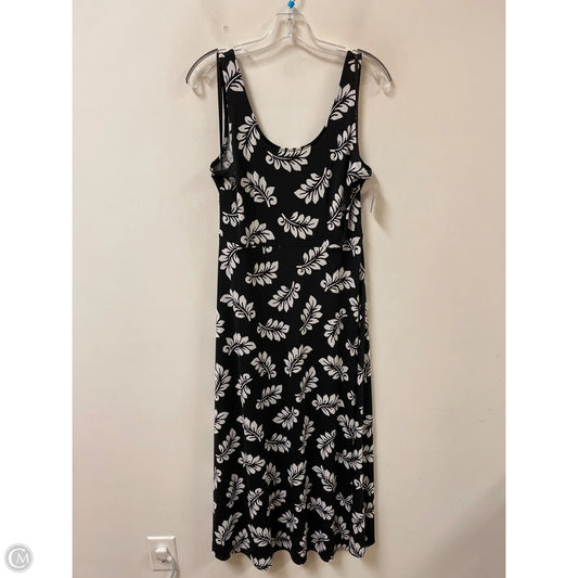 Dress Casual Maxi By Talbots In Black & White, Size: M
