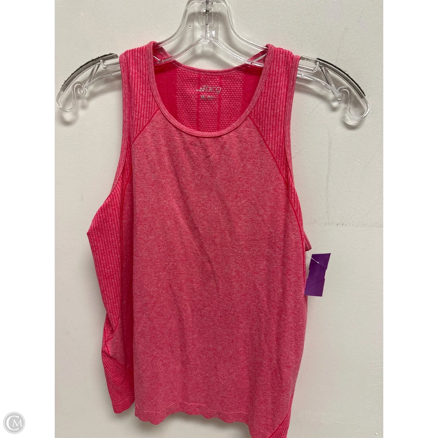 Athletic Tank Top By Bcg In Pink, Size: M