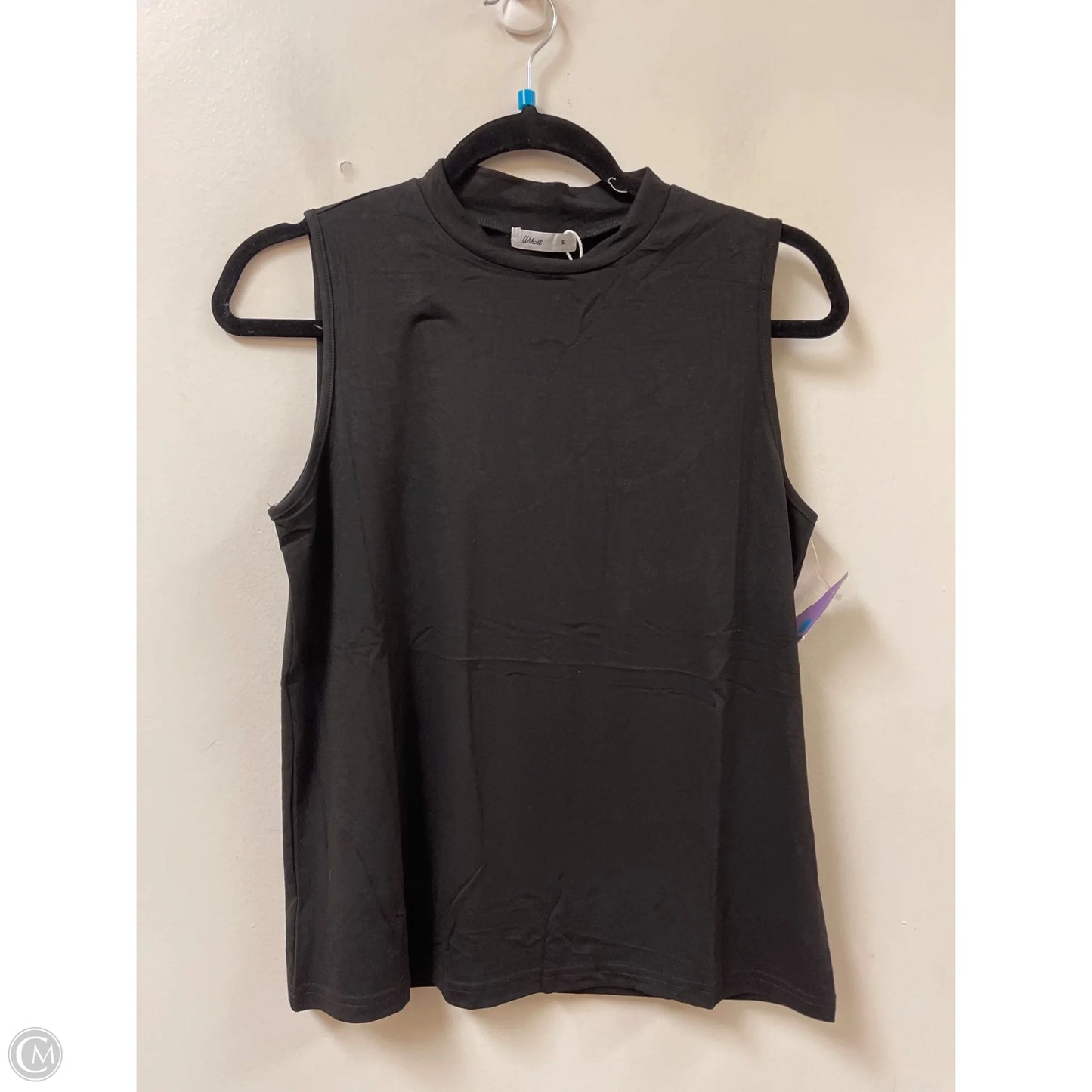 Top Sleeveless By Clothes Mentor In Black, Size: S