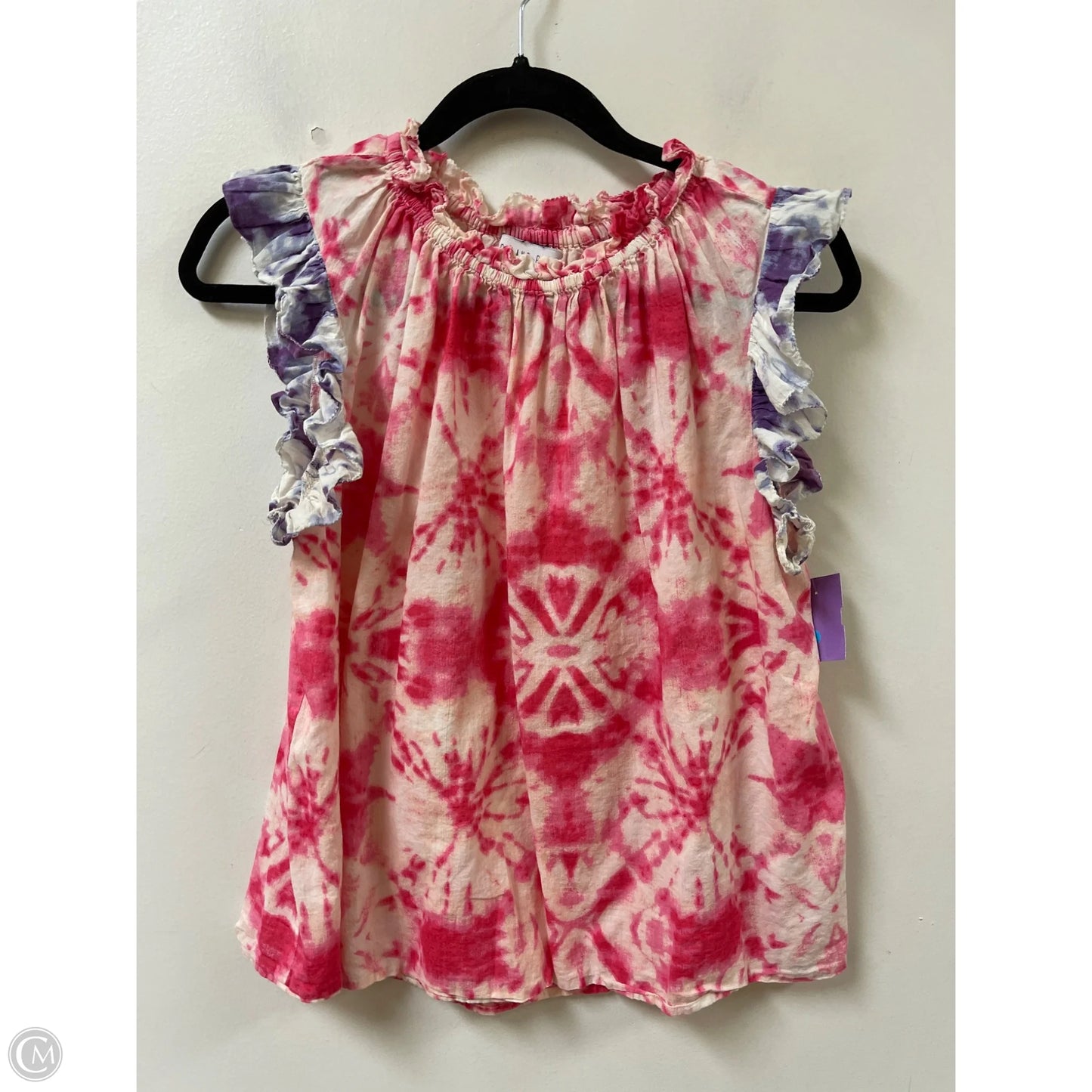 Top Short Sleeve By Clothes Mentor In Pink, Size: L