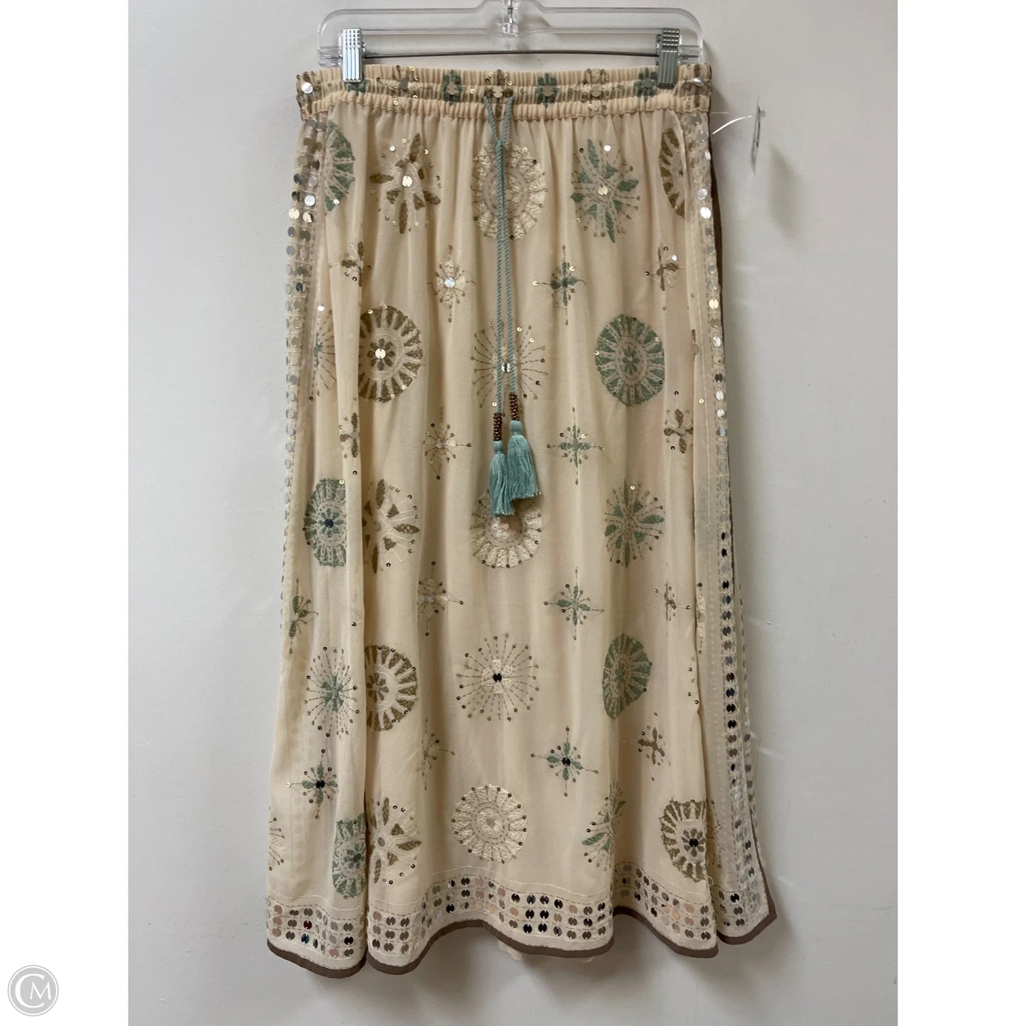 Skirt Set 2pc By Soft Surroundings In Cream, Size: Sp