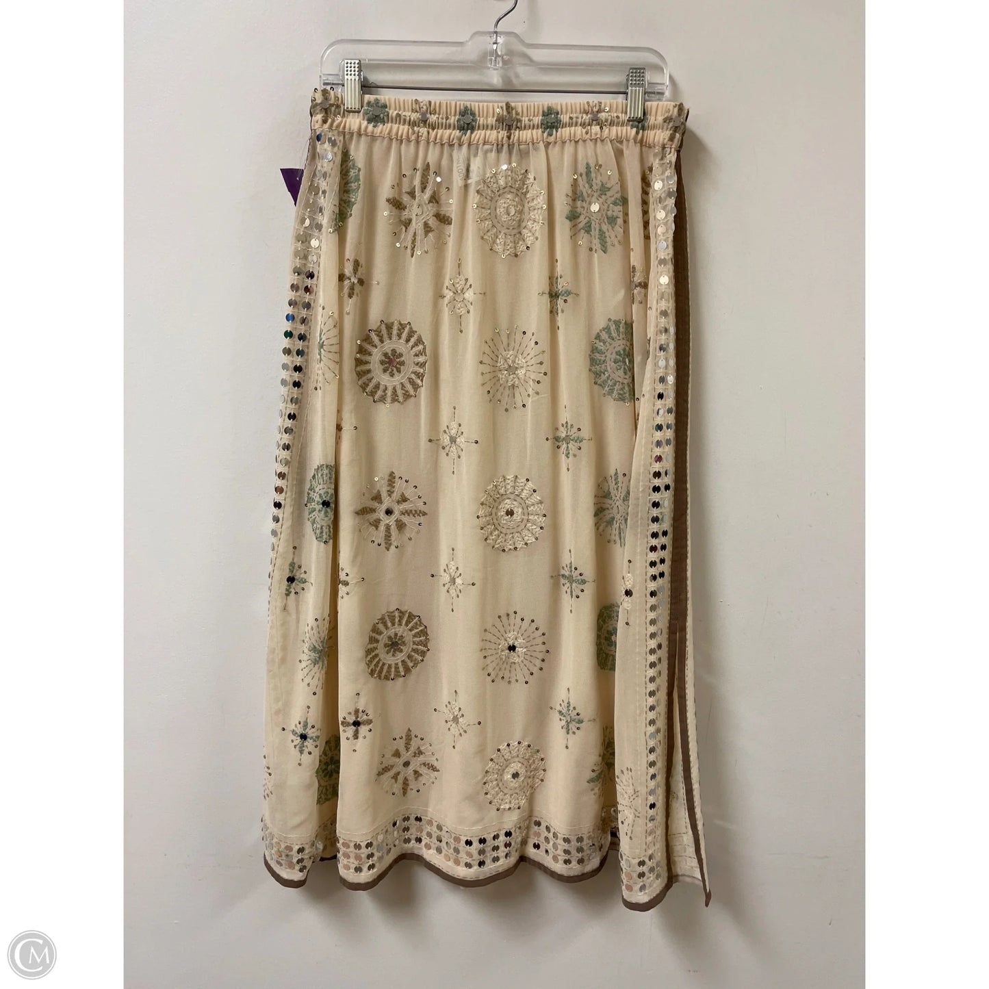 Skirt Set 2pc By Soft Surroundings In Cream, Size: Sp