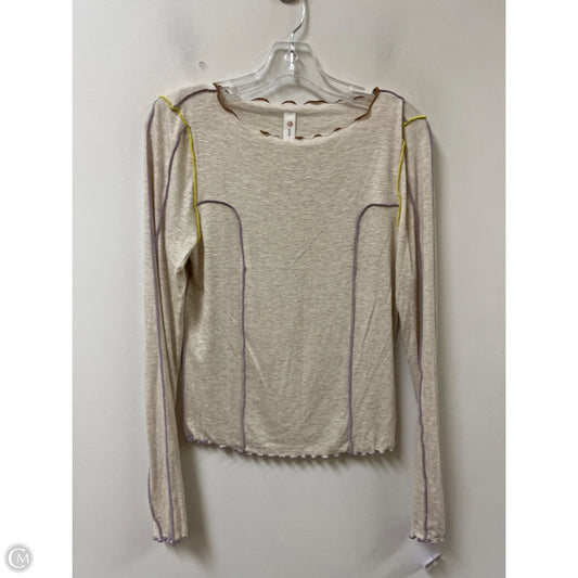 Top Long Sleeve By Daily Practice By Anthropologie In Cream, Size: M