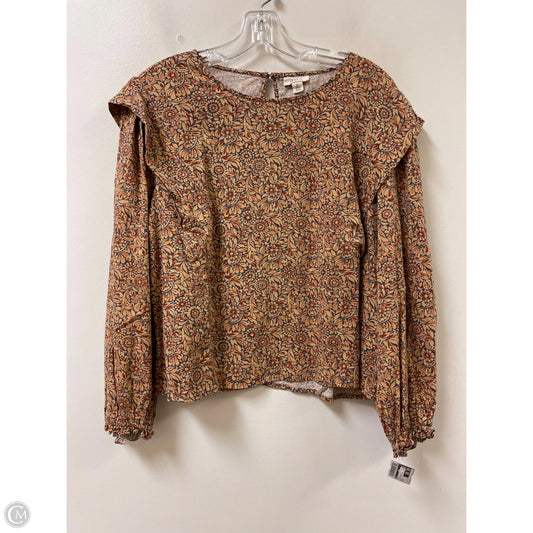Top Long Sleeve By Ana In Floral Print, Size: L