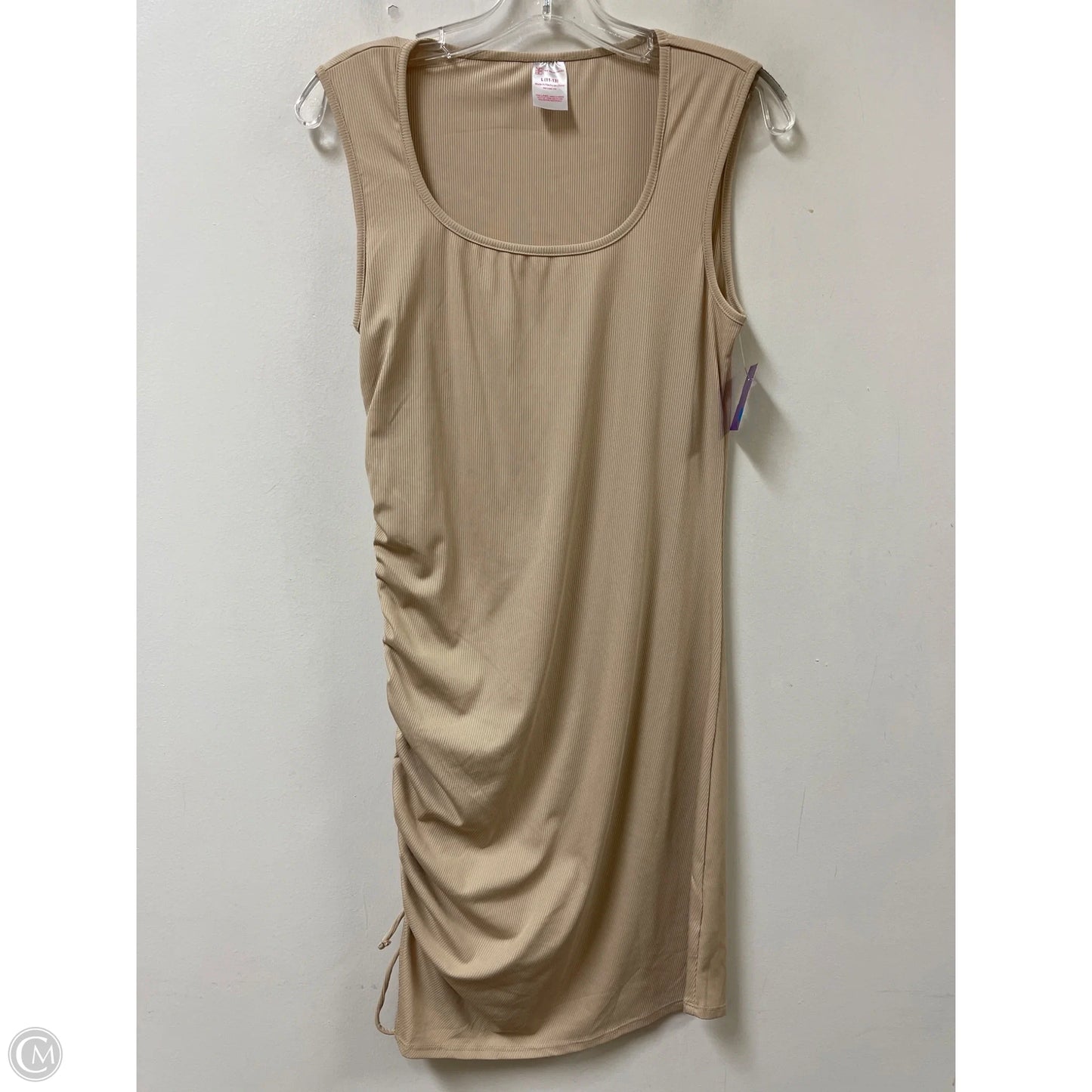 Dress Casual Midi By No Boundaries In Cream, Size: L