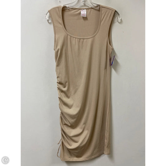 Dress Casual Midi By No Boundaries In Cream, Size: L