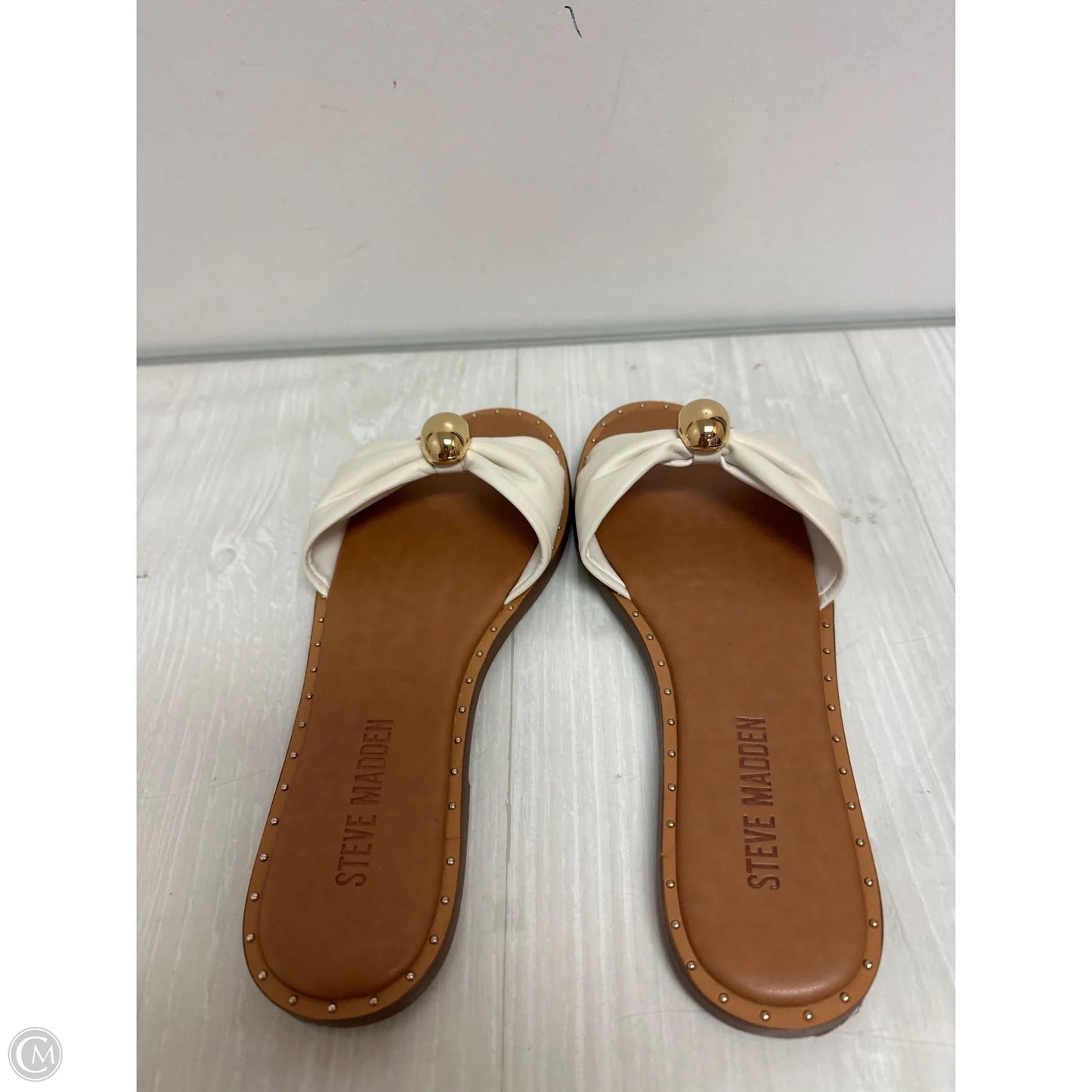Sandals Flats By Steve Madden In Cream, Size: 8.5