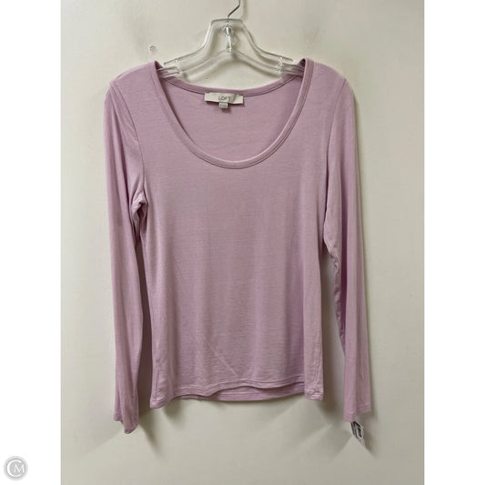 Top Long Sleeve By Loft In Purple, Size: M