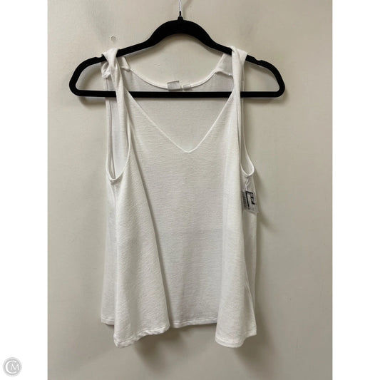Top Sleeveless By Gap In White, Size: S