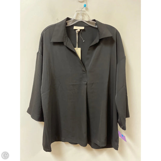 Top Long Sleeve By Melloday In Black, Size: Xl
