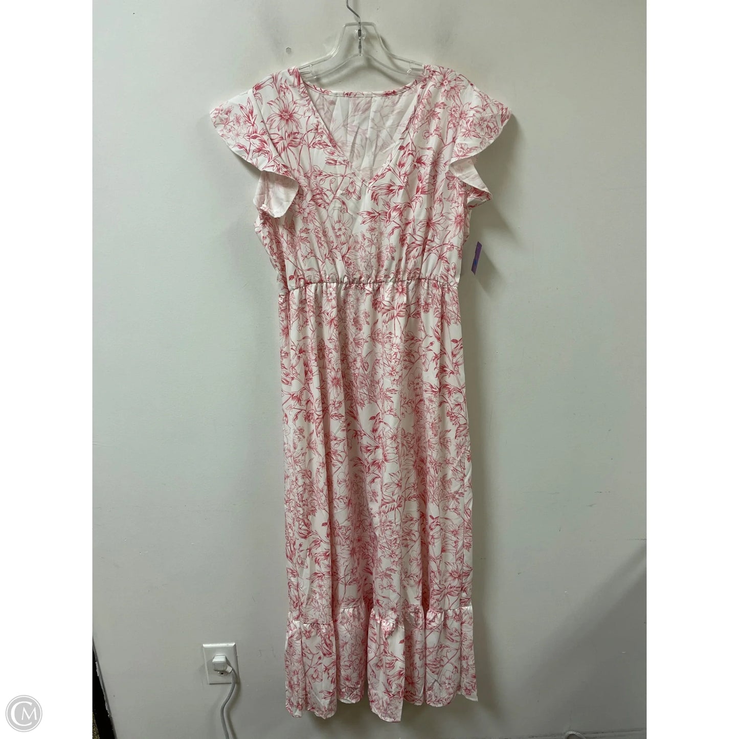 Dress Casual Maxi By Shein In Floral Print, Size: Xl