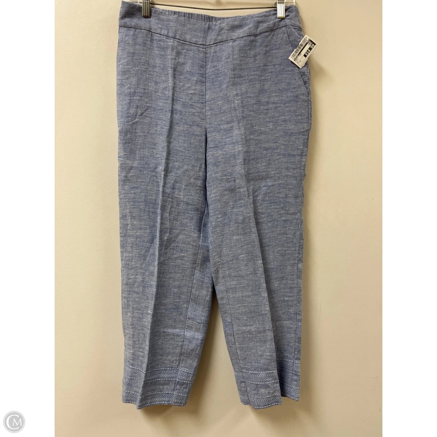 Pants Linen By Chicos In Blue, Size: 6