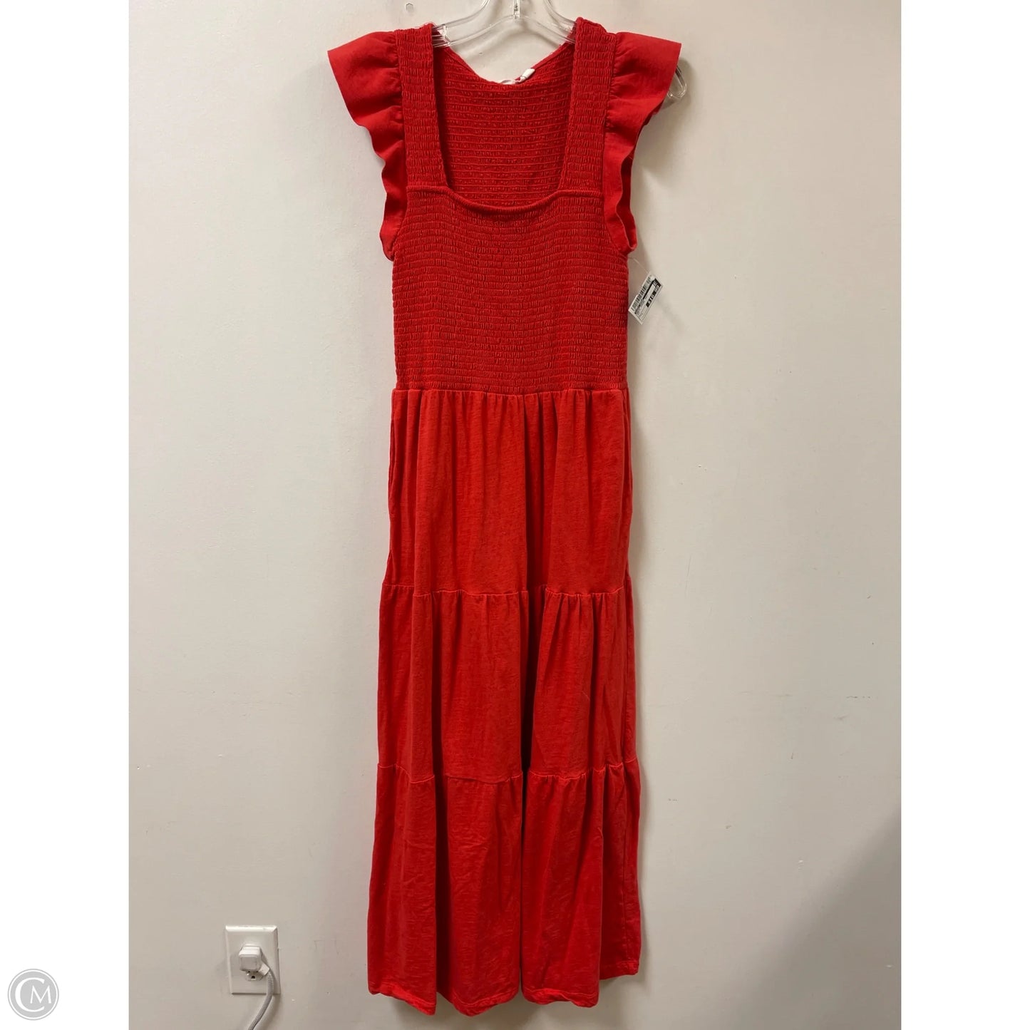 Dress Casual Maxi By Lucky Brand In Red, Size: L