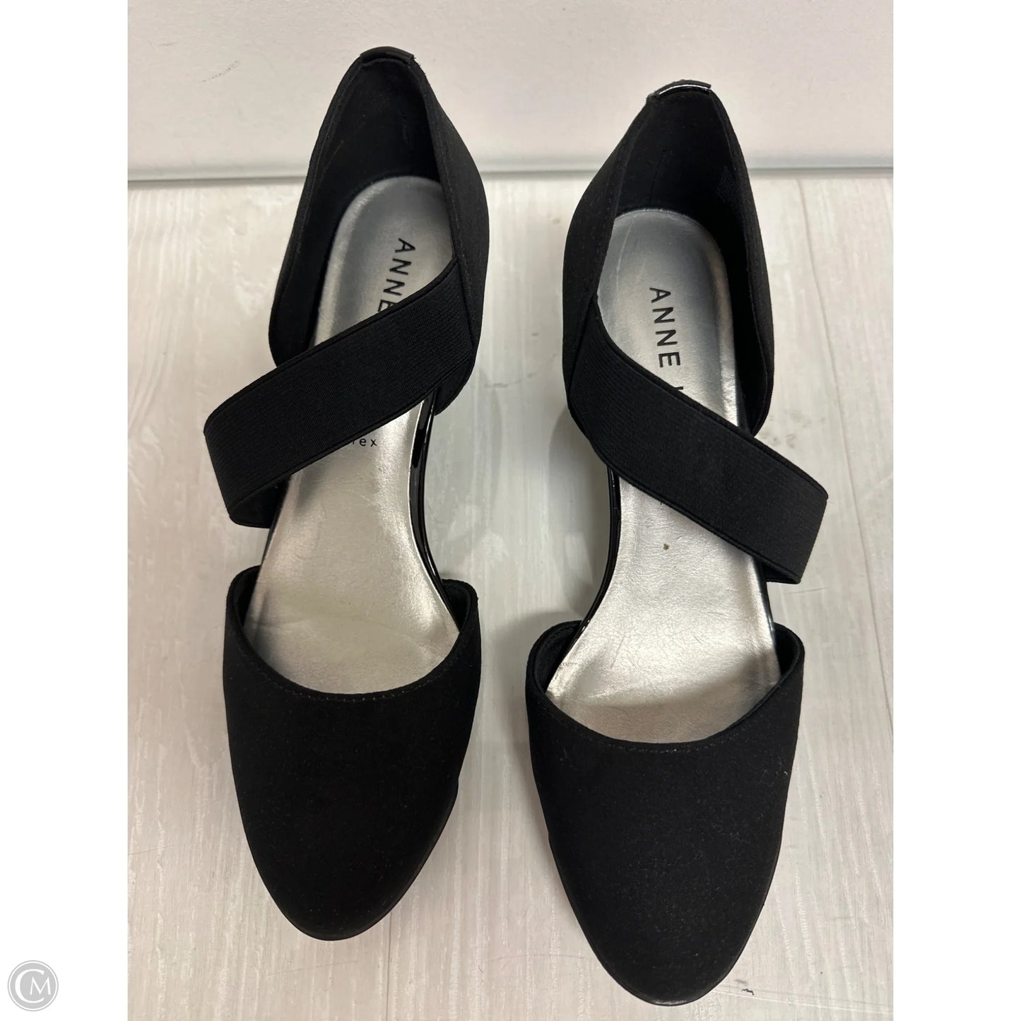 Shoes Heels Wedge By Anne Klein In Black, Size: 8