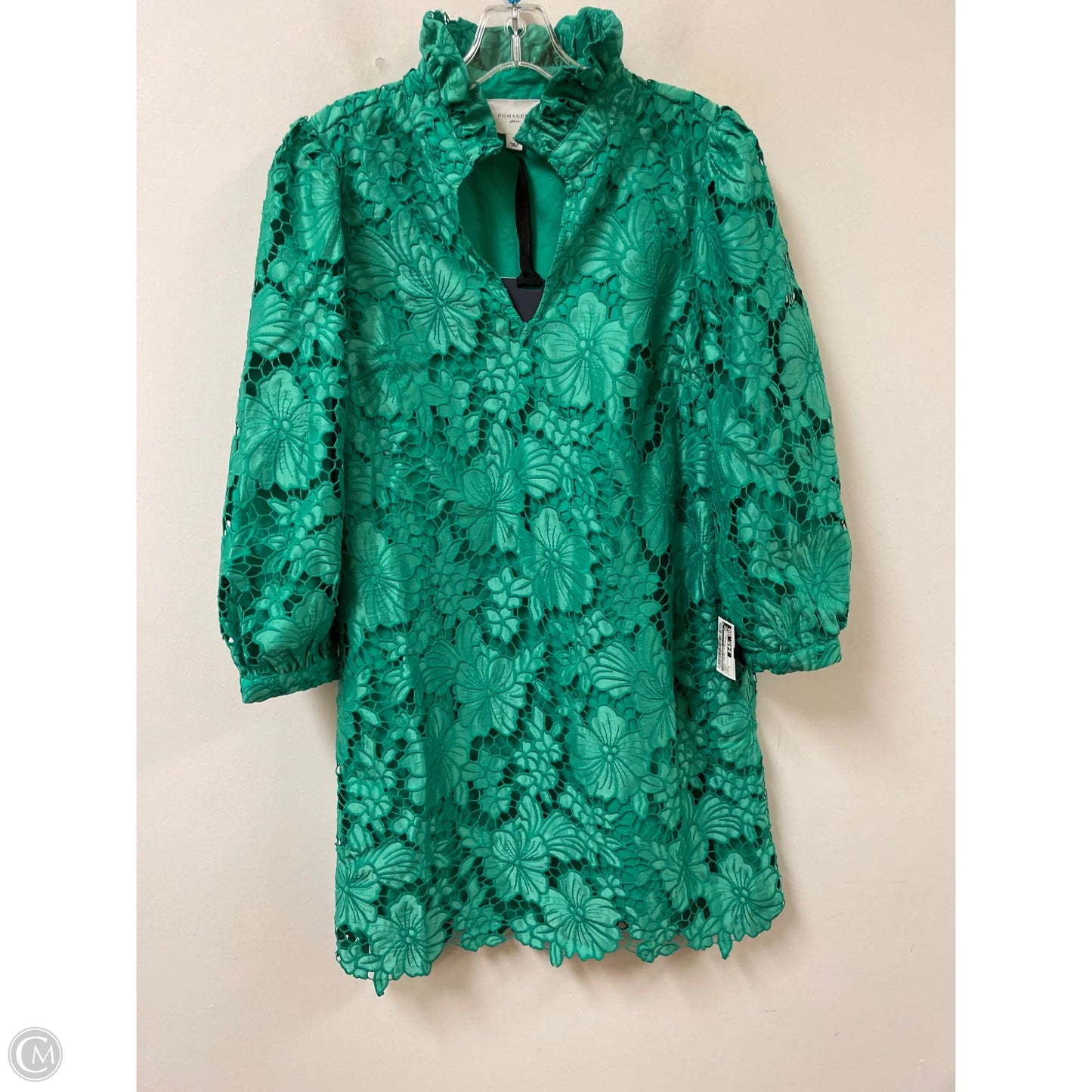 Dress Casual Midi By Pomander Place In Green, Size: M