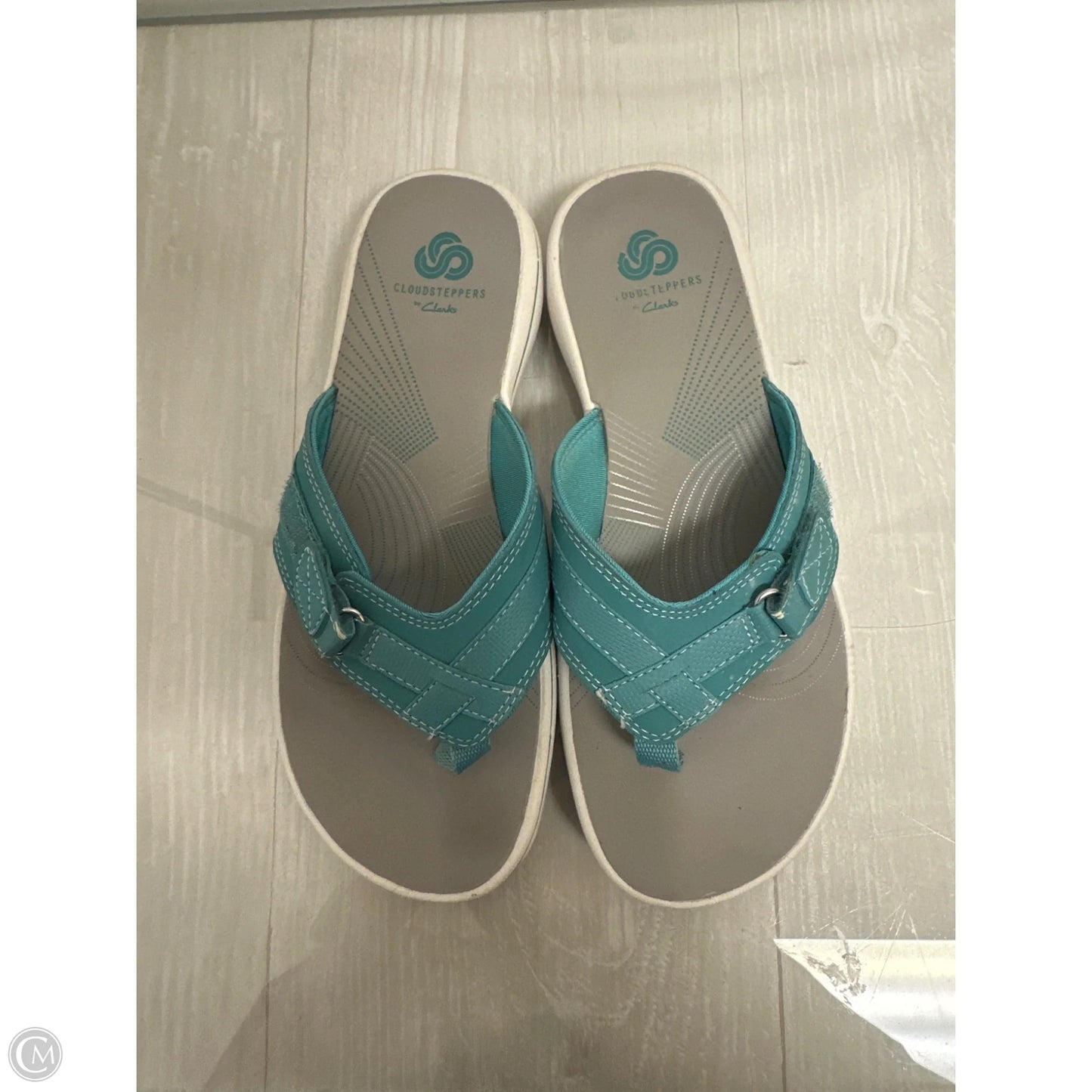 Sandals Flip Flops By Clarks In Blue, Size: 6