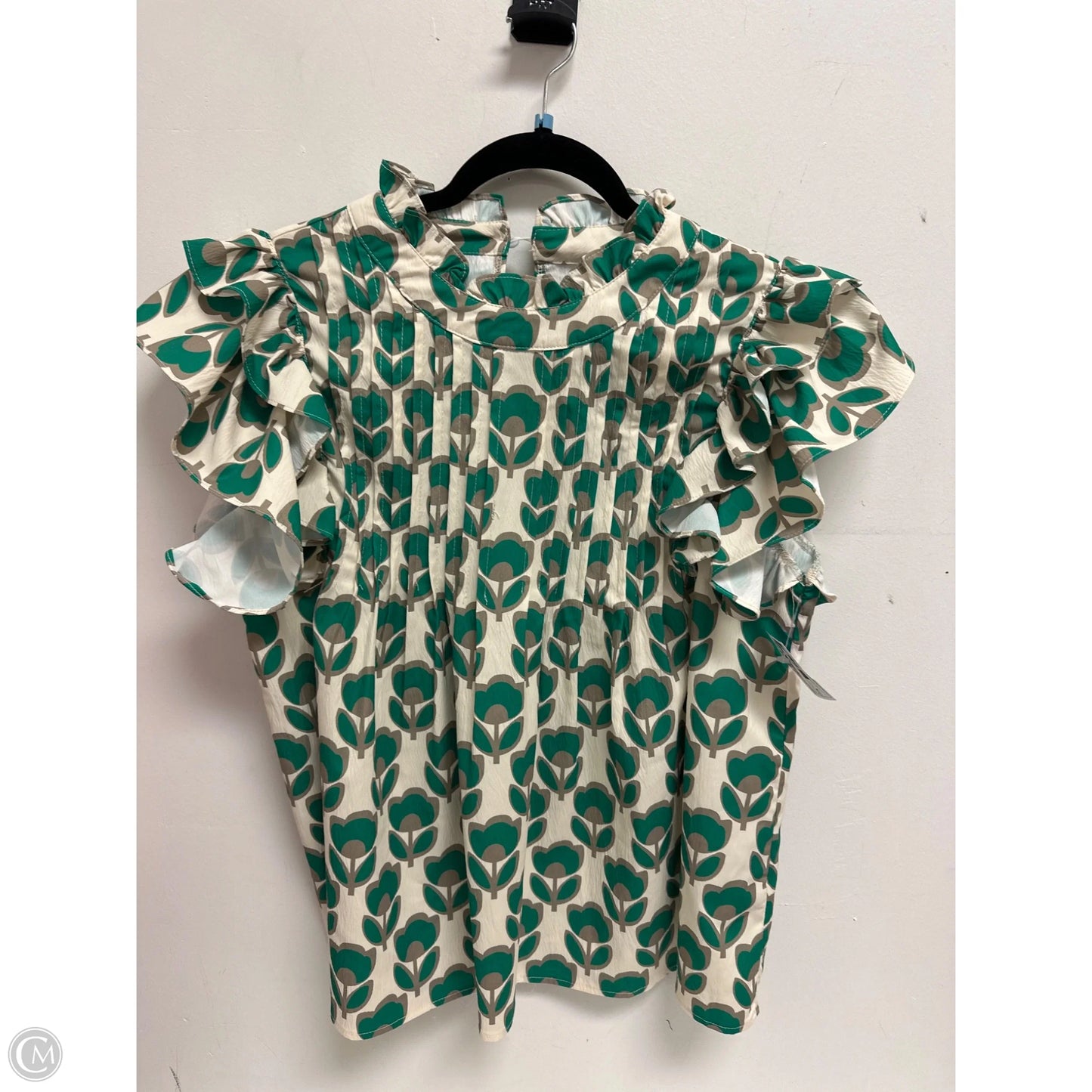 Top Short Sleeve By Clothes Mentor In Green, Size: M