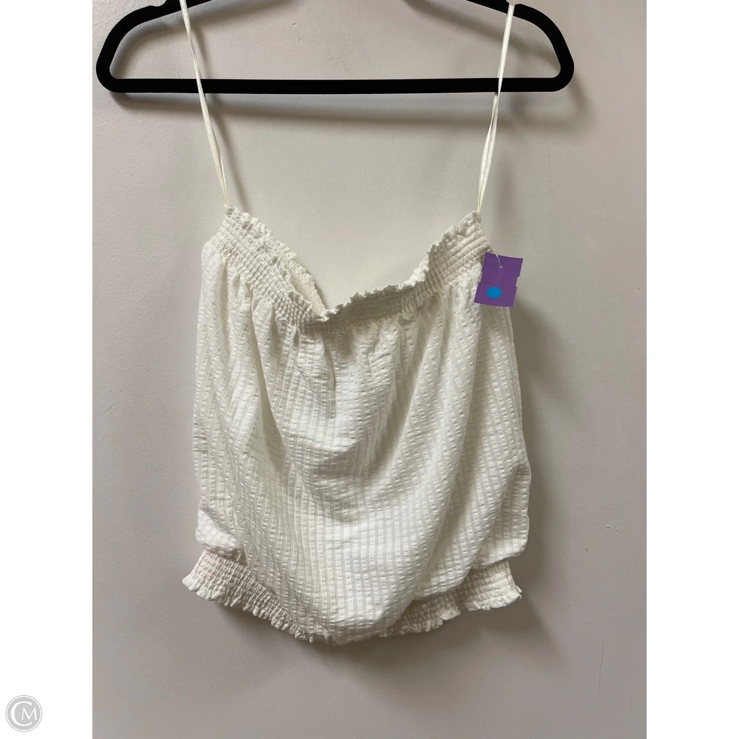 Top Sleeveless By Anthropologie In Cream, Size: Mp