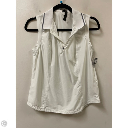 Athletic Tank Top By Mondetta In White, Size: M