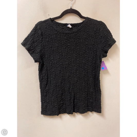 Top Short Sleeve By Old Navy In Black, Size: L