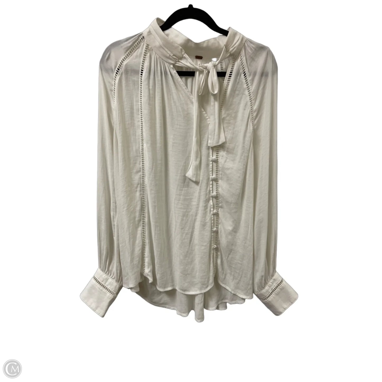 Top Long Sleeve By Free People In White, Size: M