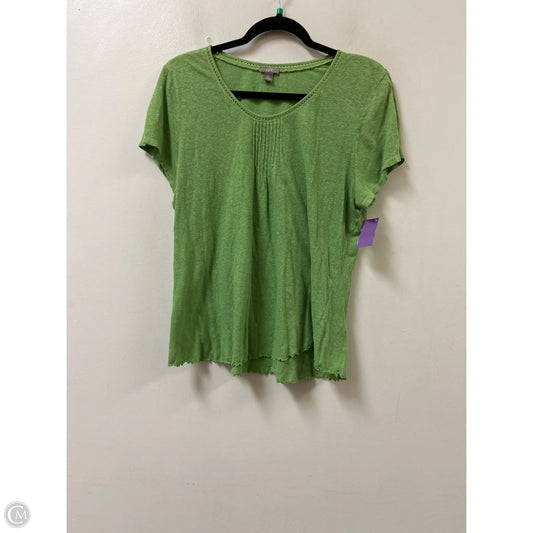 Top Short Sleeve By J. Jill In Green, Size: L