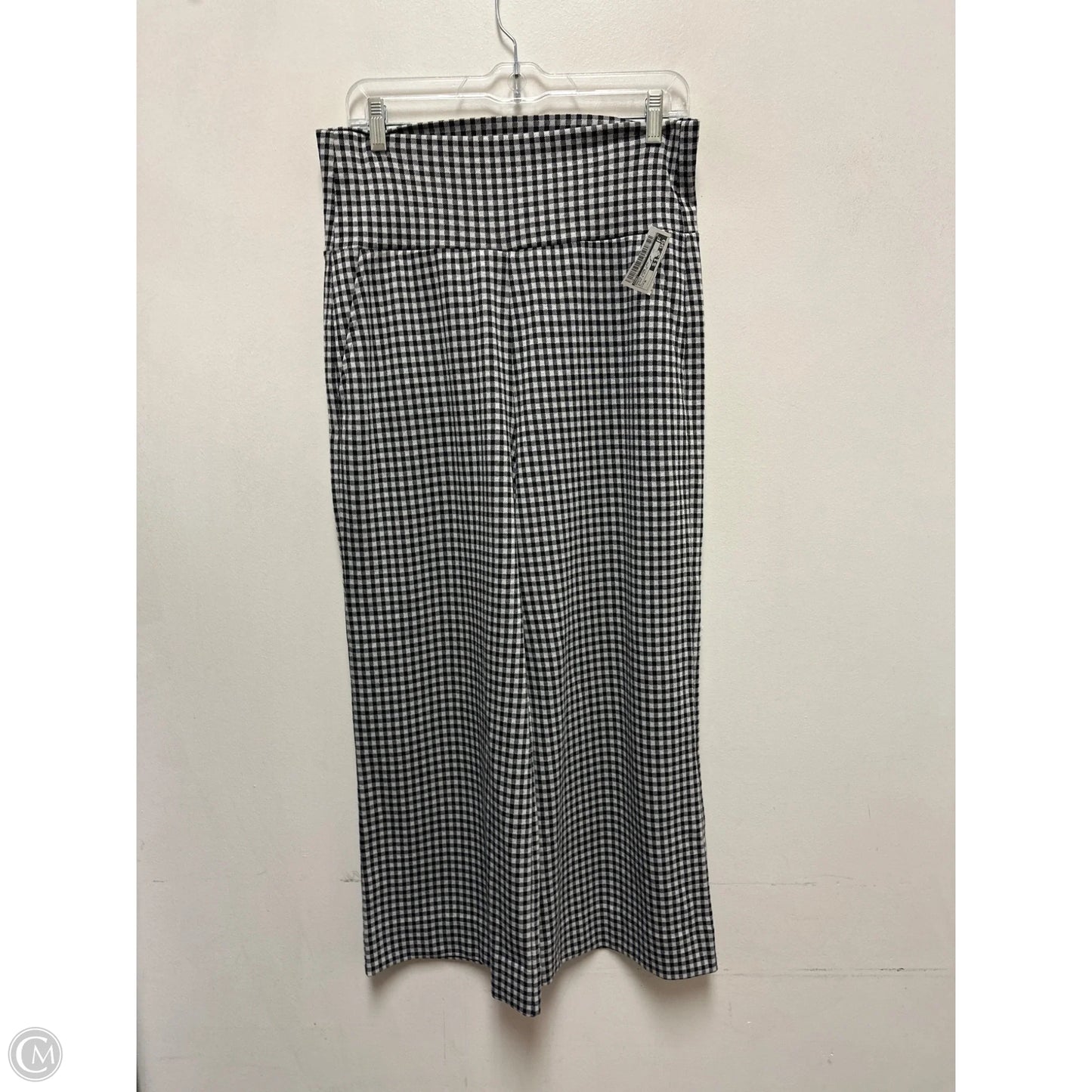 Pants Wide Leg By Cabi In Black & White, Size: M