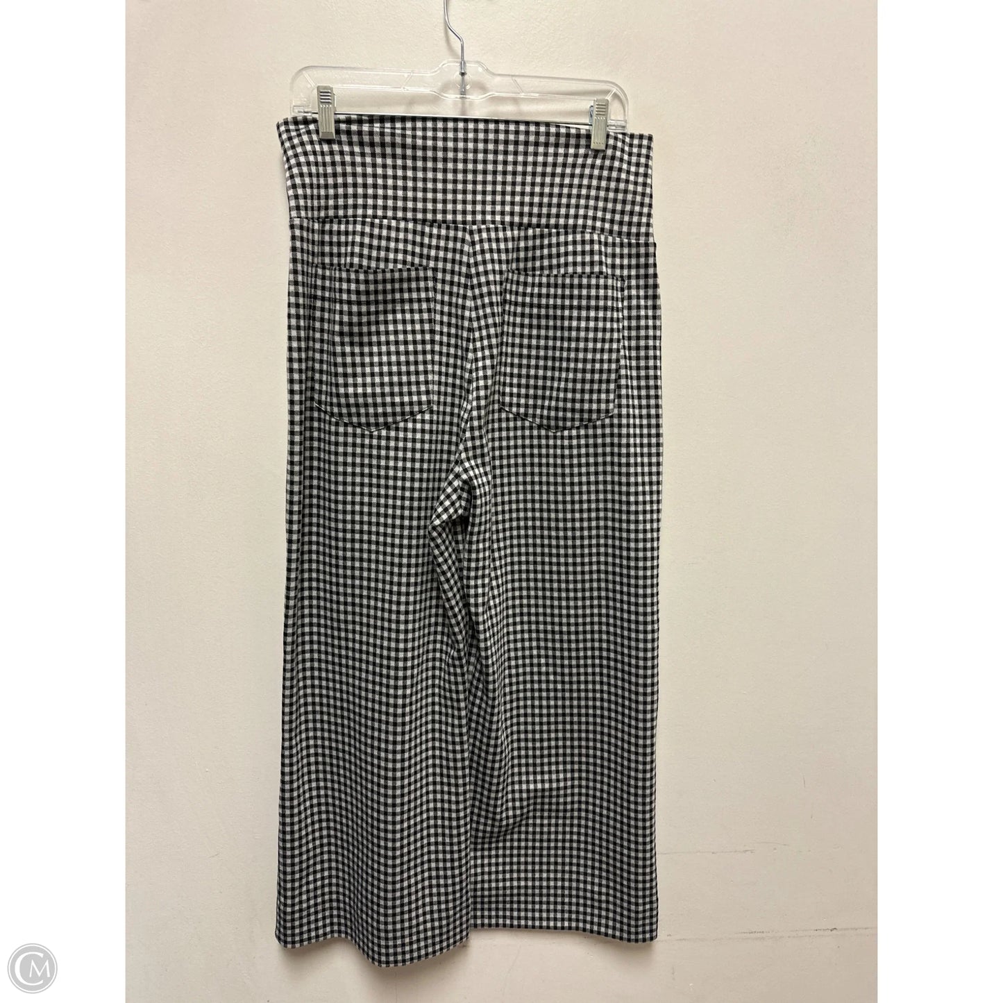 Pants Wide Leg By Cabi In Black & White, Size: M