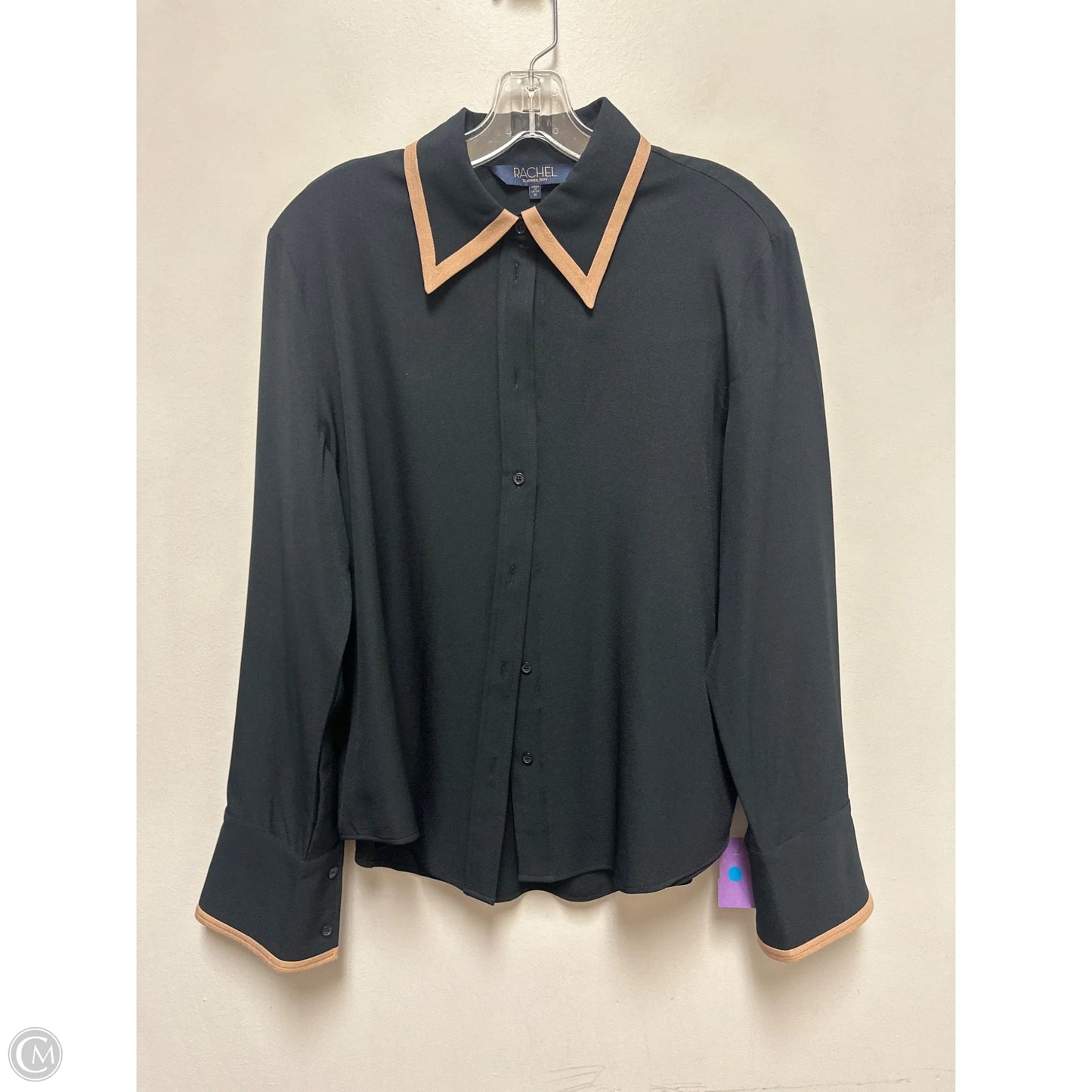 Blouse Long Sleeve By Rachel Roy In Black, Size: M