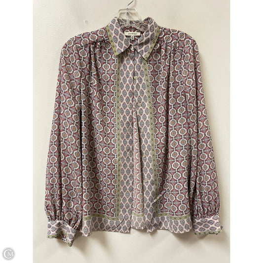 Blouse Long Sleeve By Max Studio In Multi-colored, Size: S