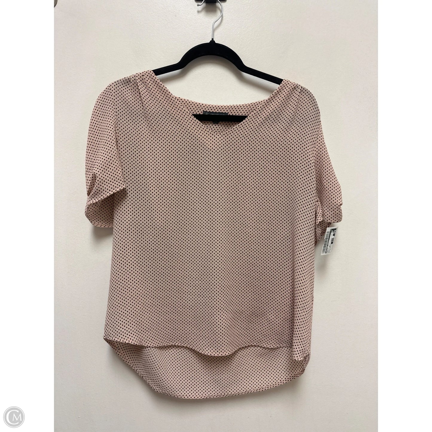 Top Short Sleeve By Adrianna Papell In Pink, Size: M