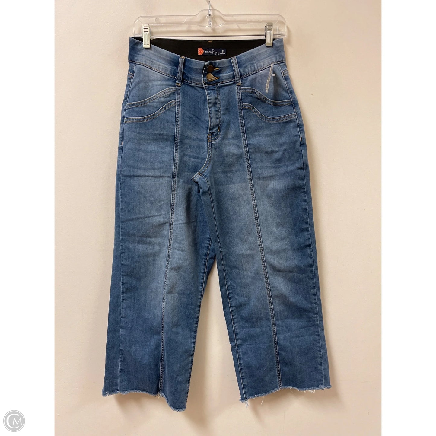 Jeans Wide Leg By Clothes Mentor In Blue Denim, Size: 8