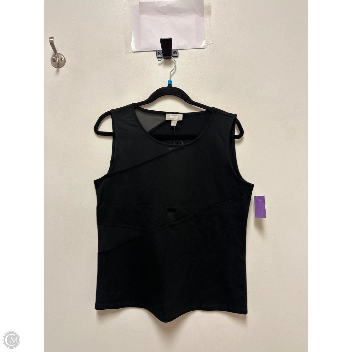 Top Sleeveless By Kenneth Cole Reaction In Black, Size: L
