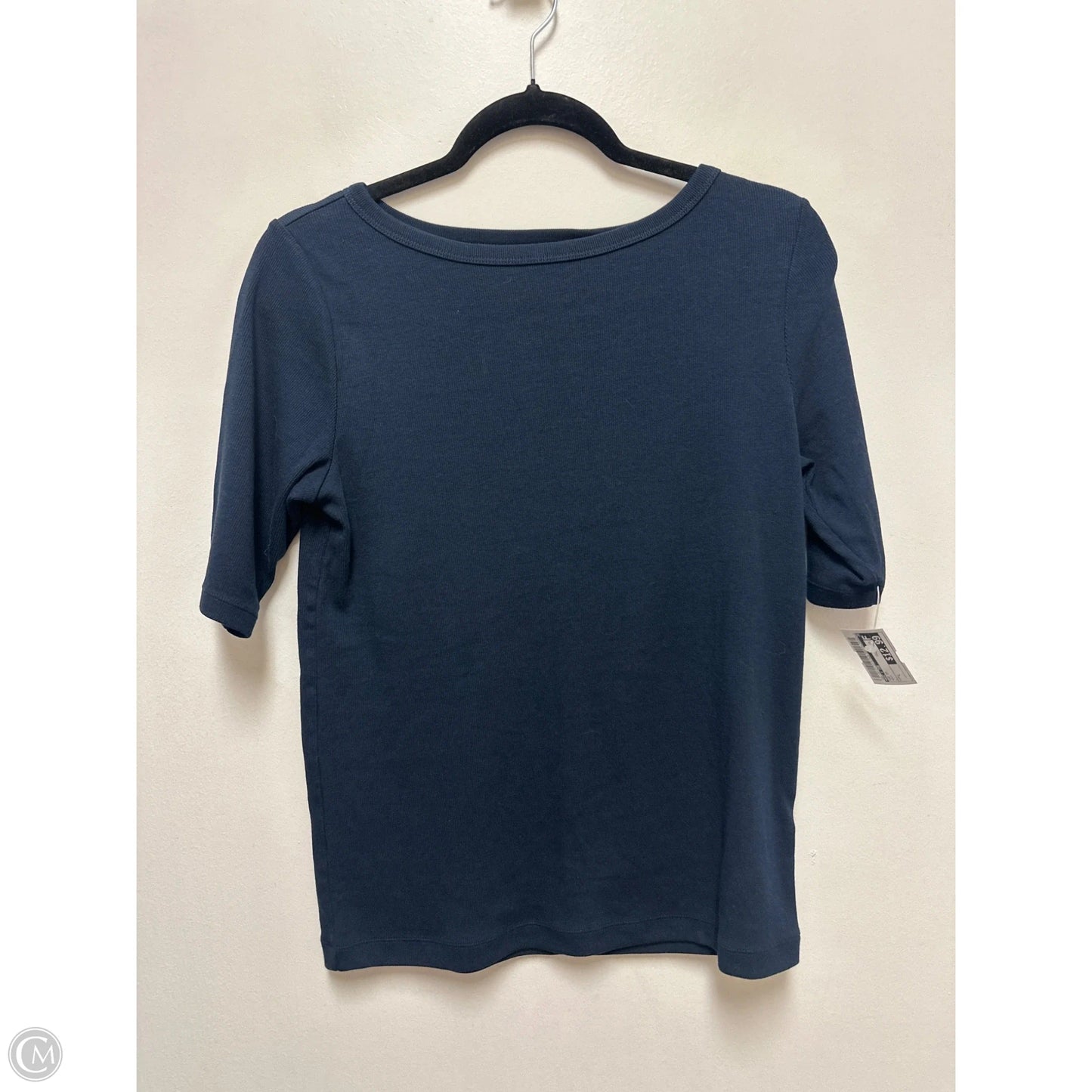 Top Short Sleeve By Nic + Zoe In Navy, Size: L